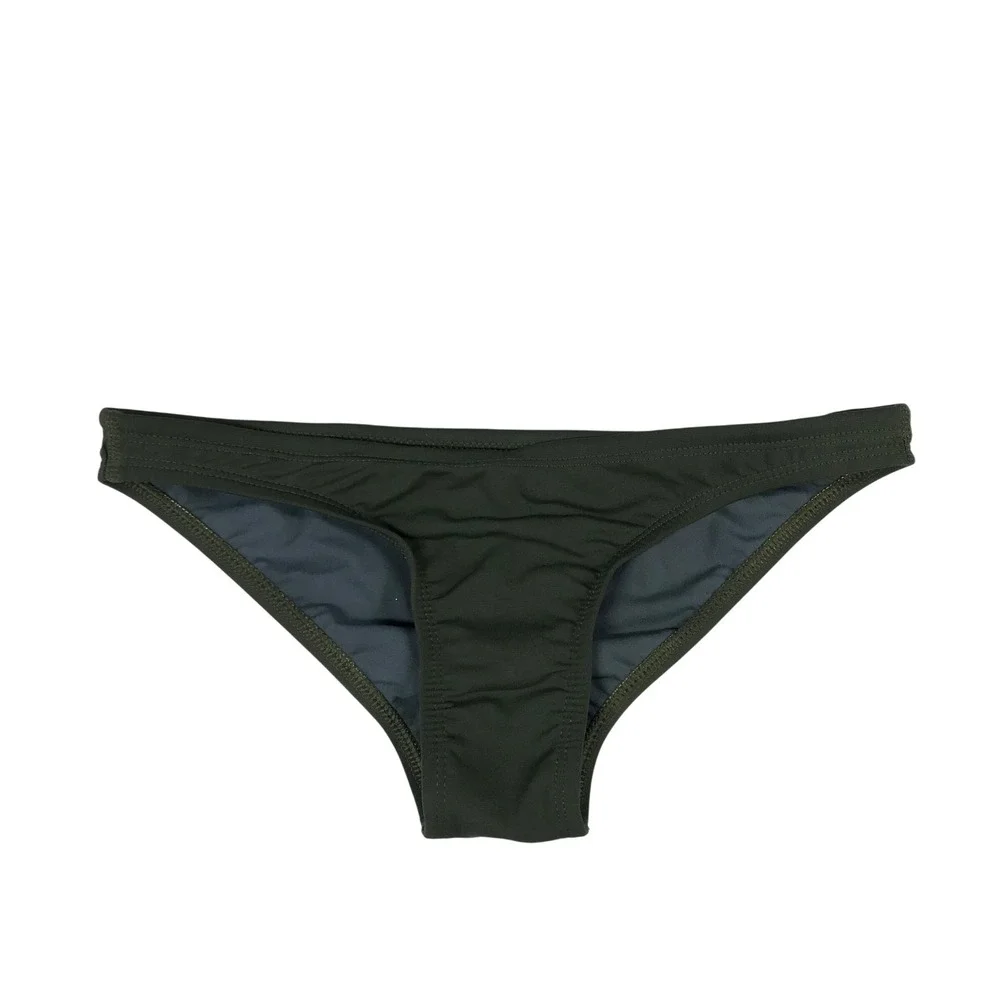 Jolyn Europe Olive Green Bikini Bottom M &Left On Friday Colorblock High Waist S